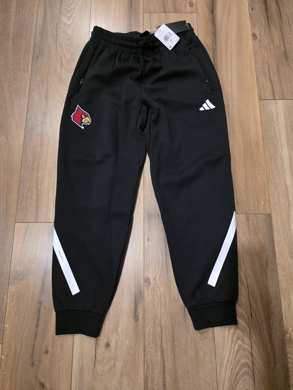 adidas - Mens Black Louisville Cardinals Joggers